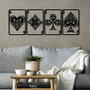 Wallity Bedbin Accesorio Decorativo de Pared de Metal Negro